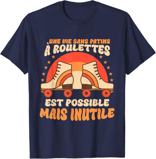 Roller Grafique , Black, S T-Shirt - T-Shirt | Navy