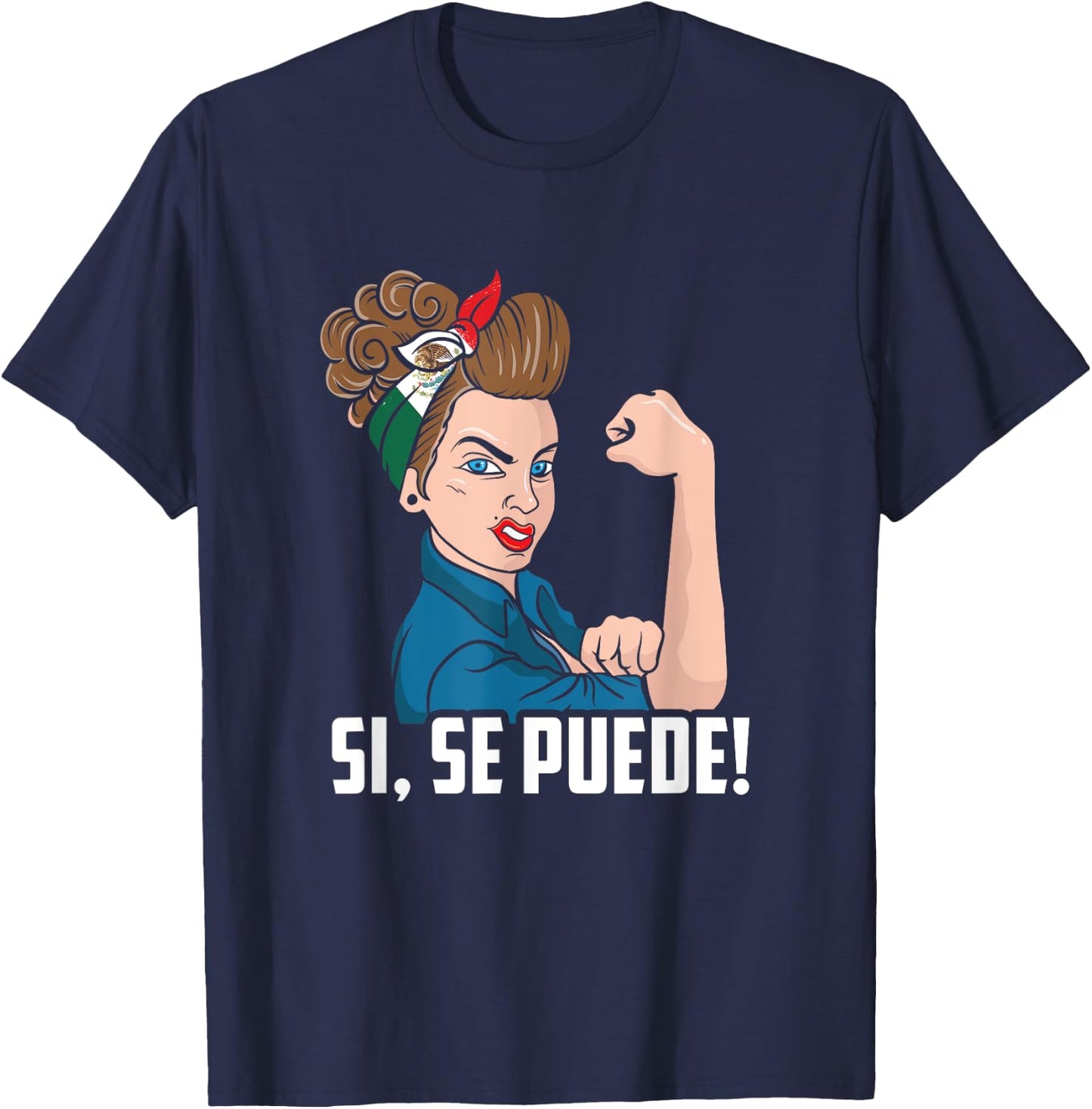 Si, Se Puede Mexican Flag Cinco De Mayo Festival 5th Of May T-Shirt - T-Shirt | Navy