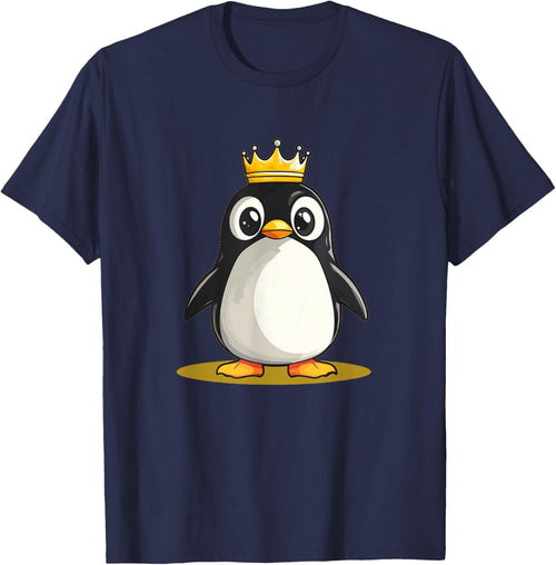 Funny Penguin with Crown for Castle and Kingdom Lovers