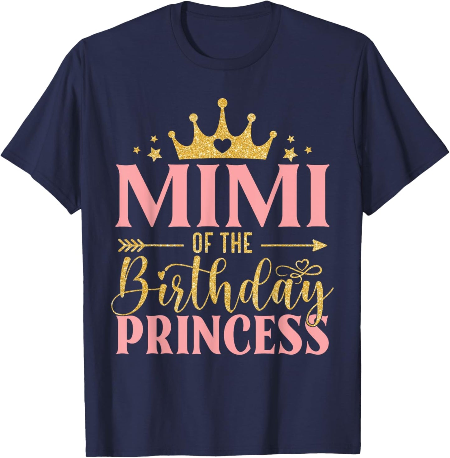 Birthday For Girl Outfit Mimi Of The Birthday Princess T-Shirt - T-Shirt | Navy