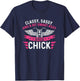 Funny Classy Sassy A Bit Smart Assy Biker Chick Motorcycle T-Shirt - T-Shirt | Navy