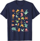 Cute Ocean Creatures Clownfish Sea Animals Kids Children T-Shirt - T-Shirt | Navy