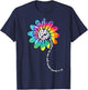 Be Kind Shirt Groovy Tie Dye Flower Power Gift Anti Bullying T-Shirt - T-Shirt | Navy