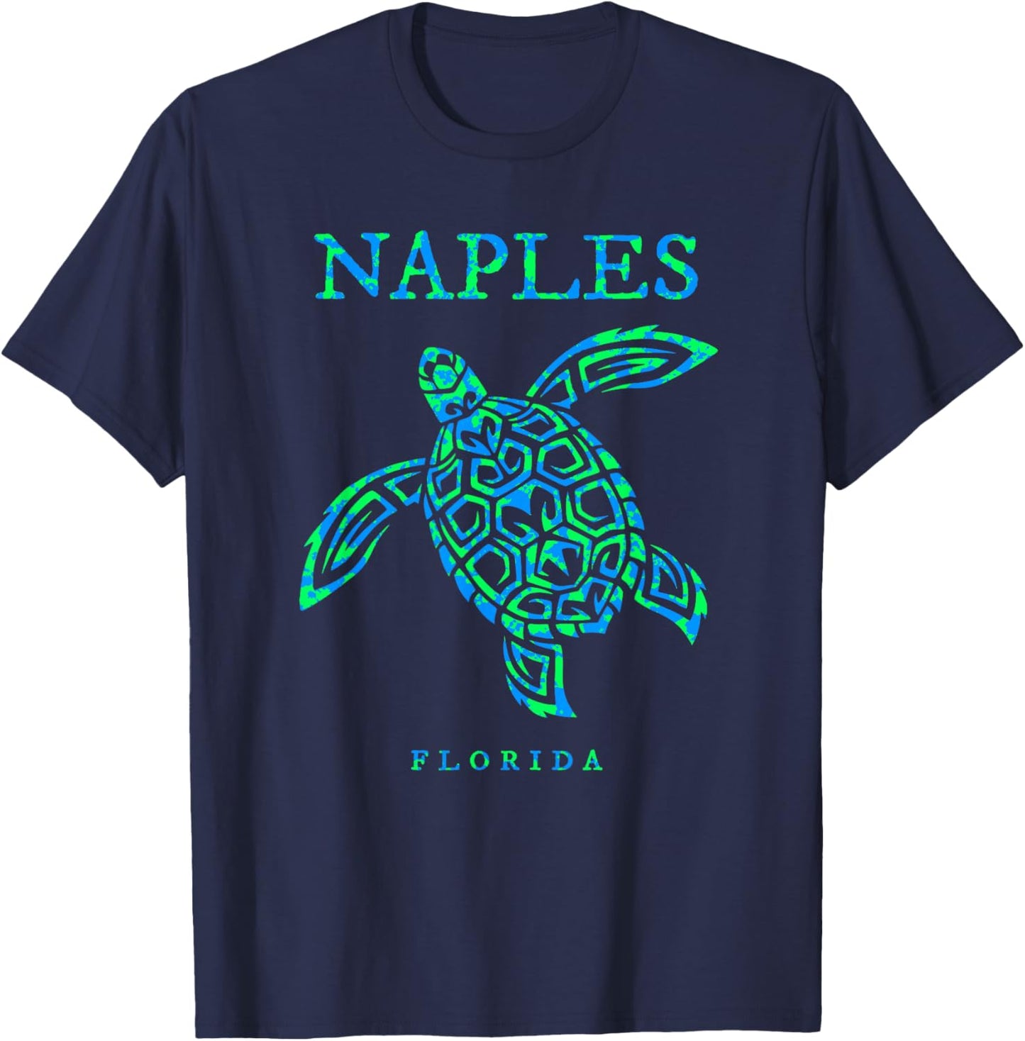 Naples Florida Sea Turtle Boys Girls Toddler T-Shirt - T-Shirt | Navy