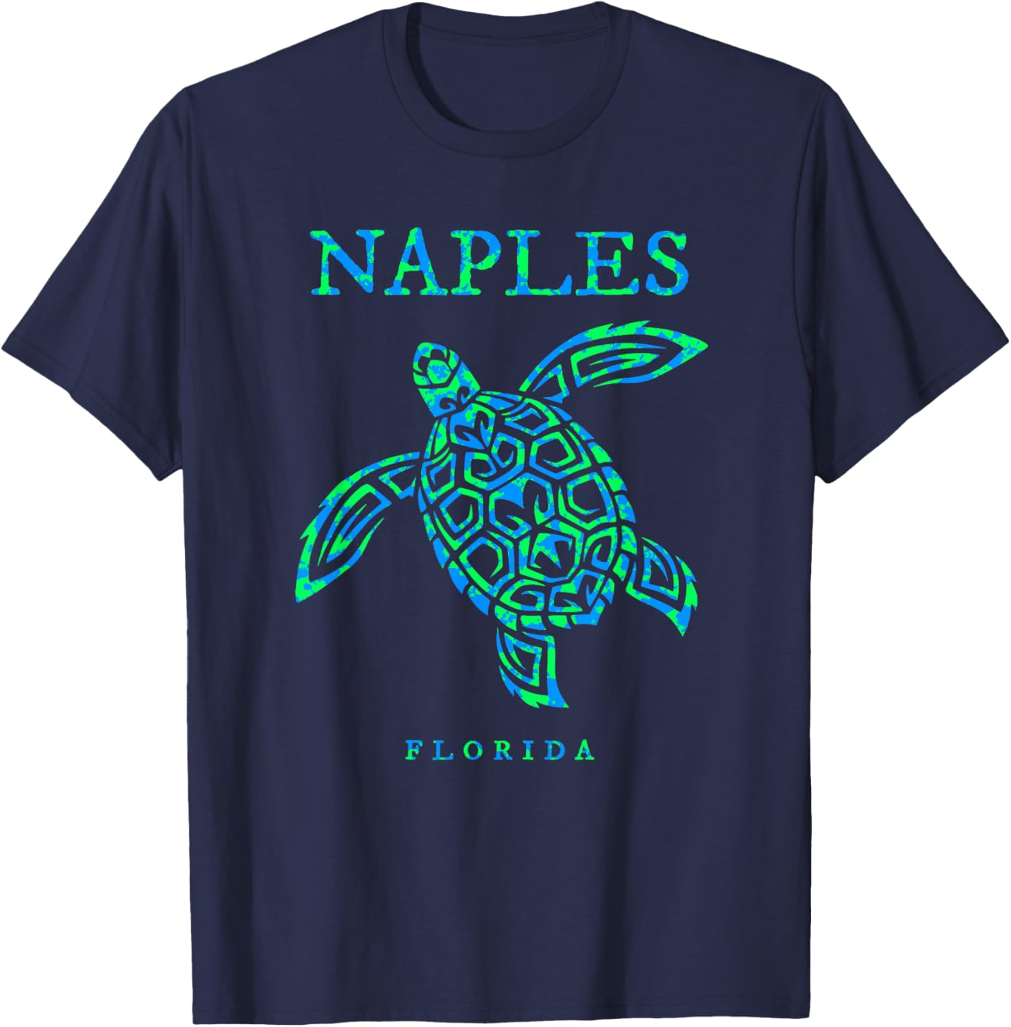 Naples Florida Sea Turtle Boys Girls Toddler T-Shirt - T-Shirt | Navy