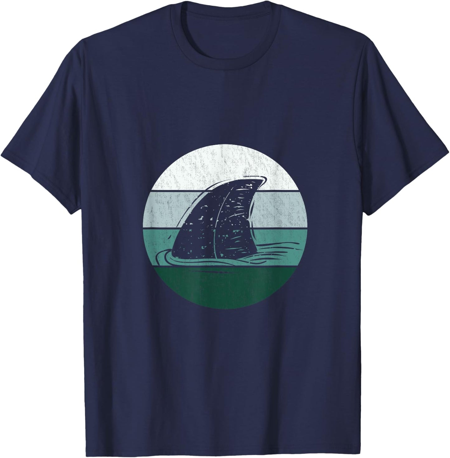 Retro Shark T-Shirt - T-Shirt | Navy