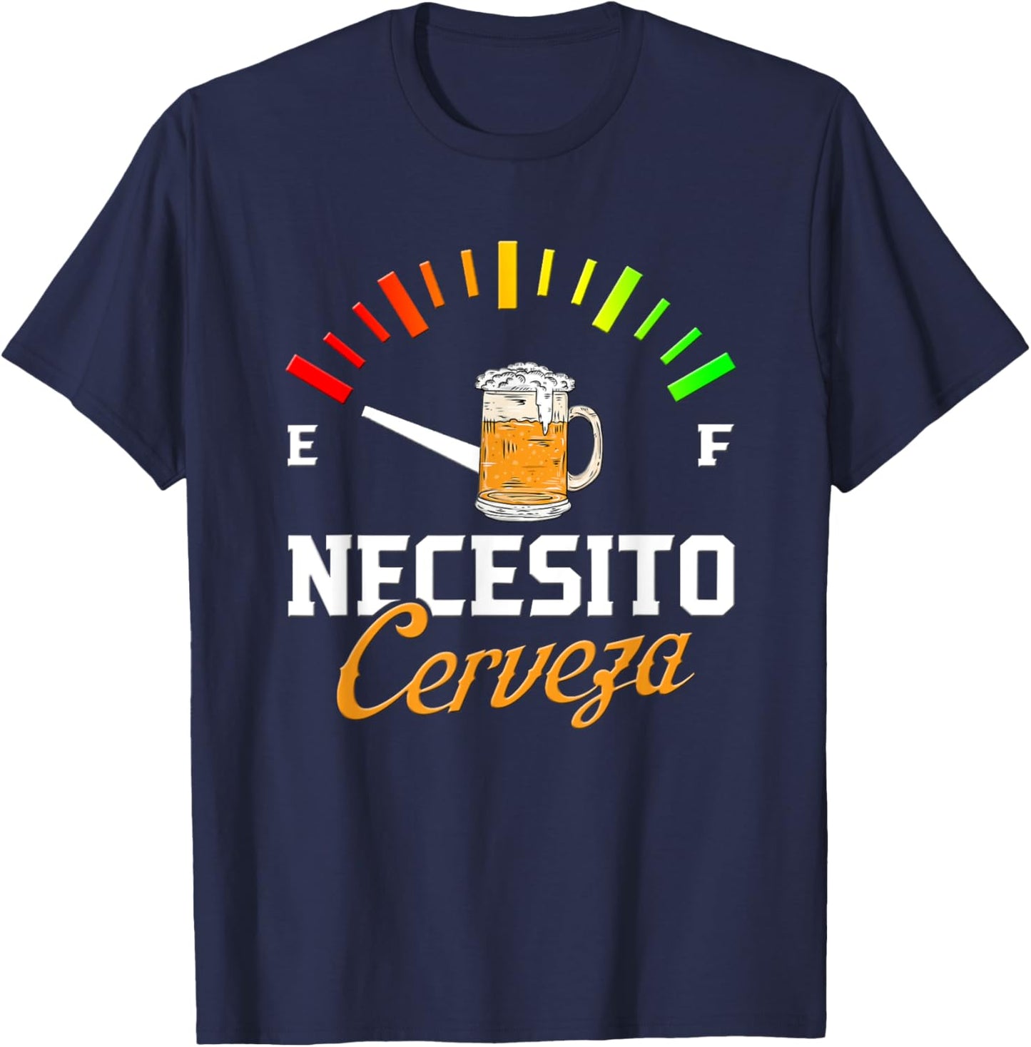Necesito Cerveza Shirt - Cerveza T-Shirt - T-Shirt | Navy