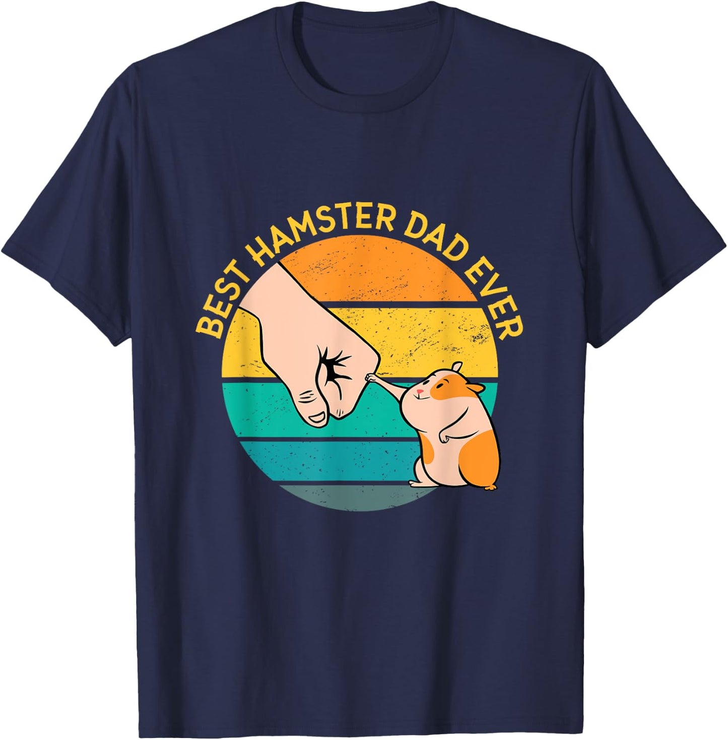 Best Hamster Dad Ever T-Shirt - T-Shirt | Navy