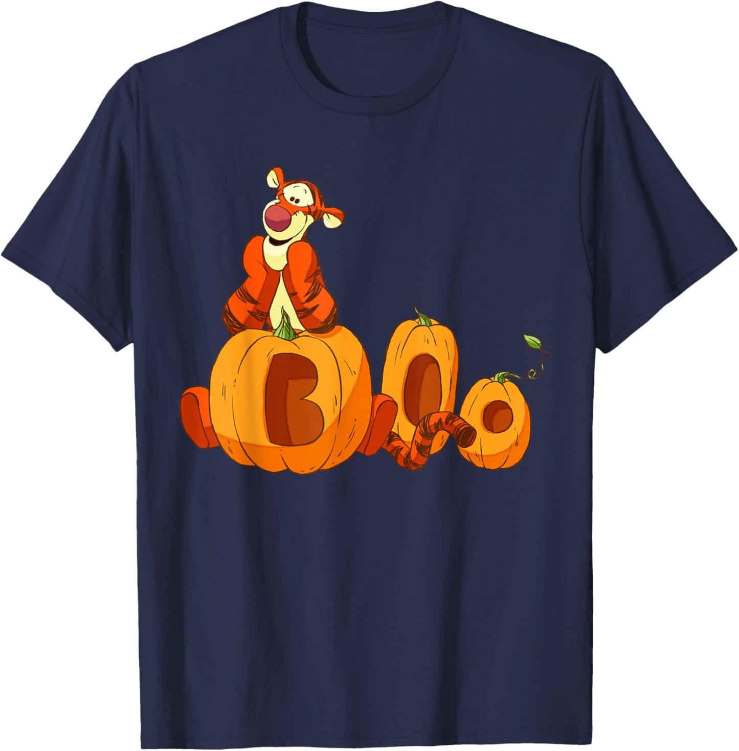 Disney - Halloween Tigger Boo Pumpkins T-Shirt - T-Shirt | Navy