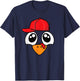 Funny Thanksgiving Turkey Face Men Boys Kids T-Shirt - T-Shirt | Navy