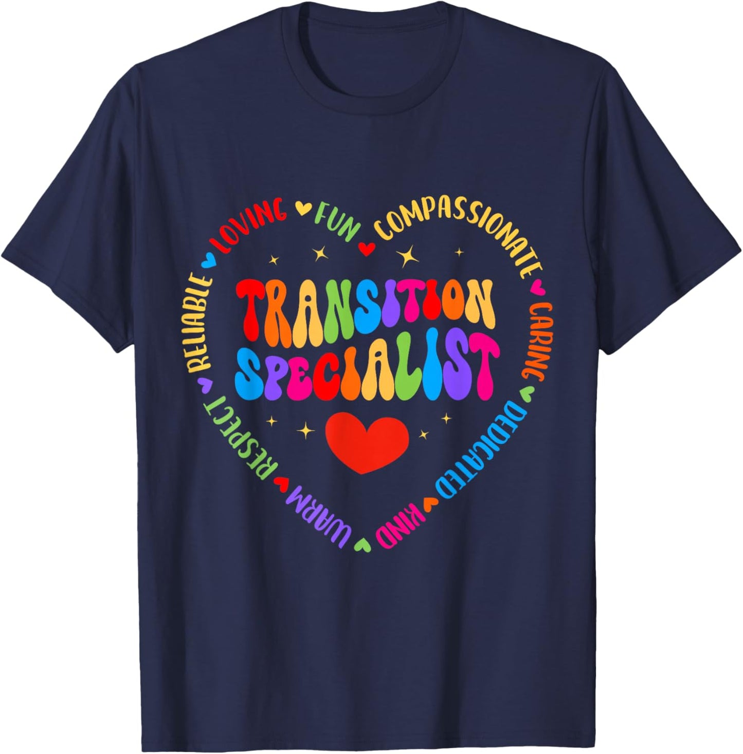 Transition Specialist Appreciation Week Back to School T-Shirt - T-Shirt | Navy