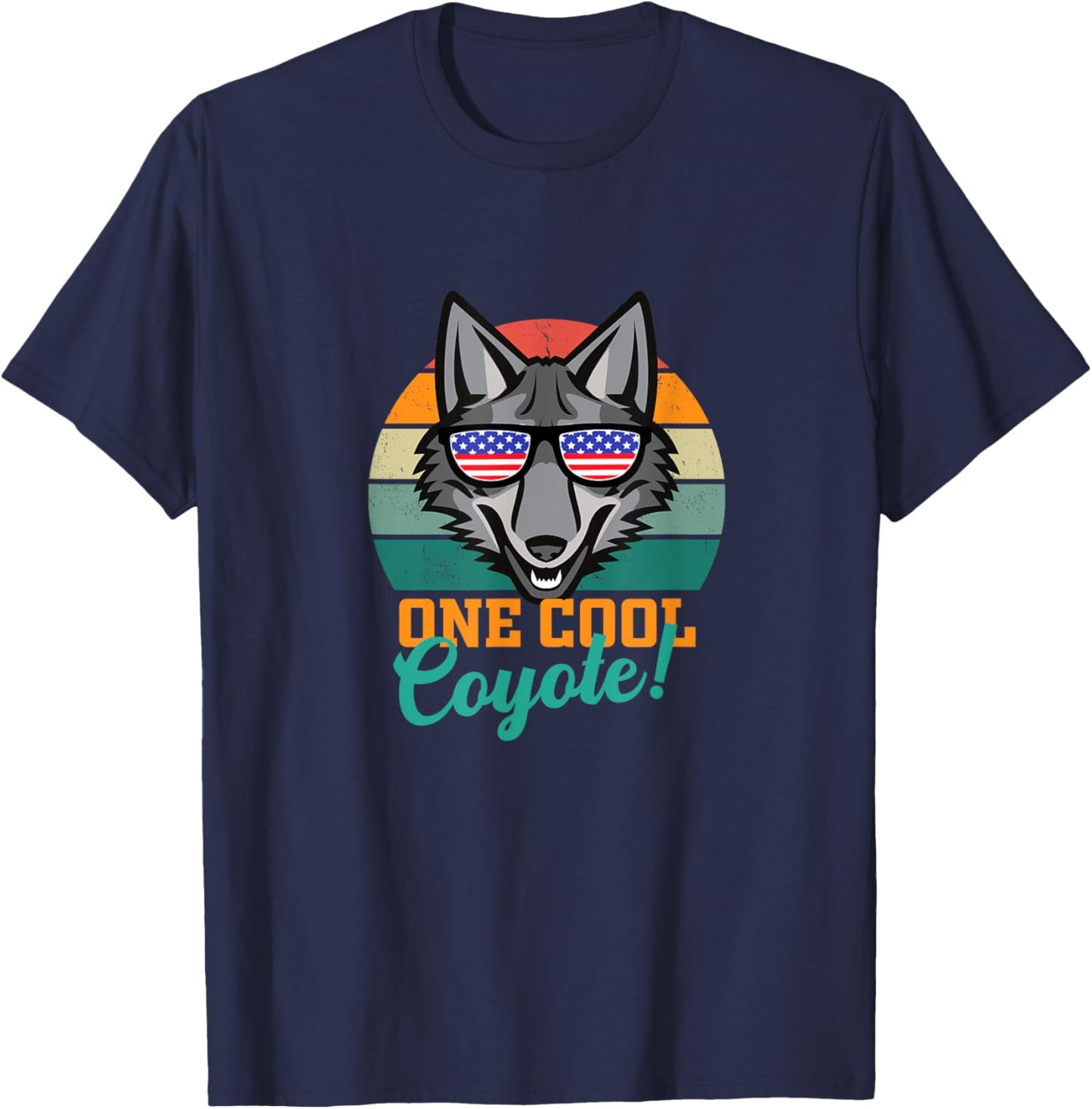 Coyote Gifts USA Flag T-Shirt - T-Shirt | Navy
