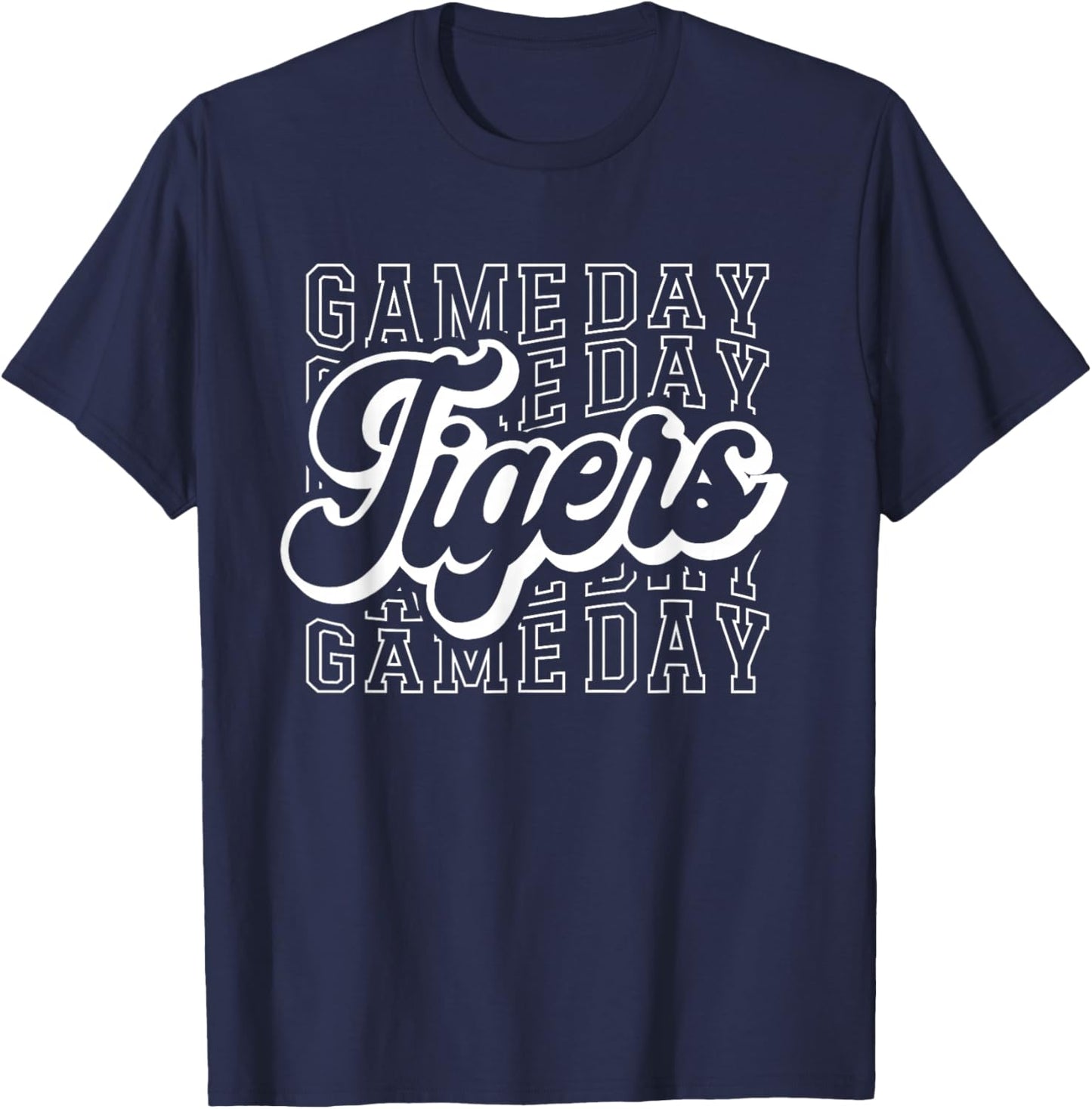 Tigers Sports Mascot - For Tigers Team Football Baseball T-Shirt - T-Shirt | Navy