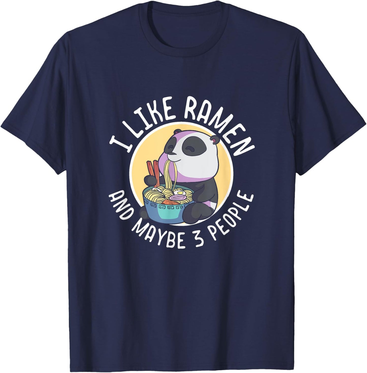 I Like Ramen Lover Gift Japanese Noodles Anime Lover Girls T-Shirt - T-Shirt | Navy