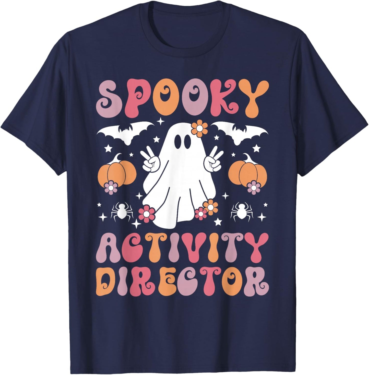 Spooky Activity Director Halloween Activity Coordinator T-Shirt - T-Shirt | Navy