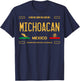 Michoacan Mexico License Plate Aesthetic, Michoacan T-Shirt - T-Shirt | Navy