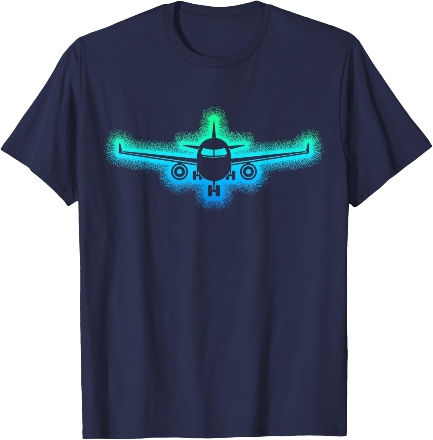 Airplane Airplane Pilot Women Men Kids , Black, S T-Shirt - T-Shirt | Navy