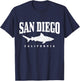 San Diego California Great White Shark Cage Diving Vintage T-Shirt - T-Shirt | Navy
