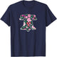 Cute Hawaiian Flower Philly Fan Liberty Bell Philadelphia T-Shirt - T-Shirt | Navy