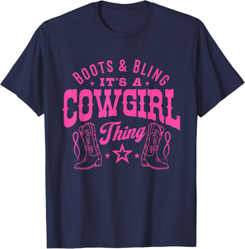 Boots and Bling its a Cowgirl Thing Cute Rodeo Halloween