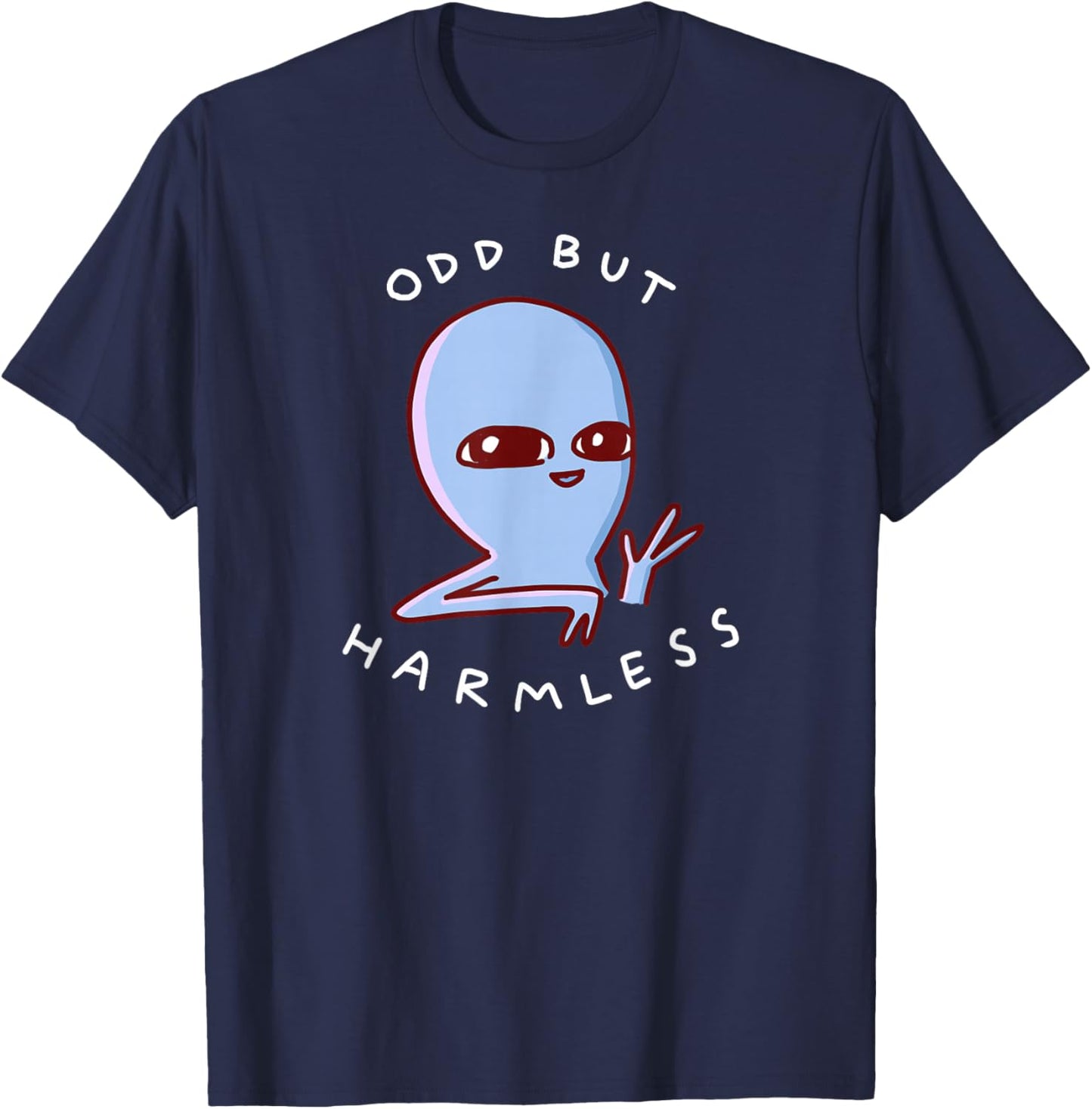 Threadless Nathan W. Pyle Odd But Harmless Graphic T-Shirt - T-Shirt | Navy