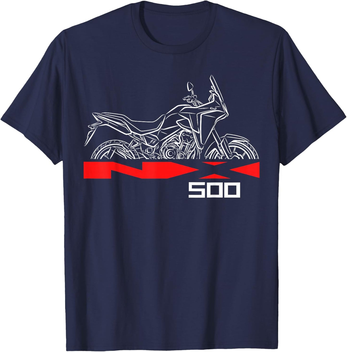 NX500 for ADV Riders, Motorcycle T-Shirt - T-Shirt | Navy