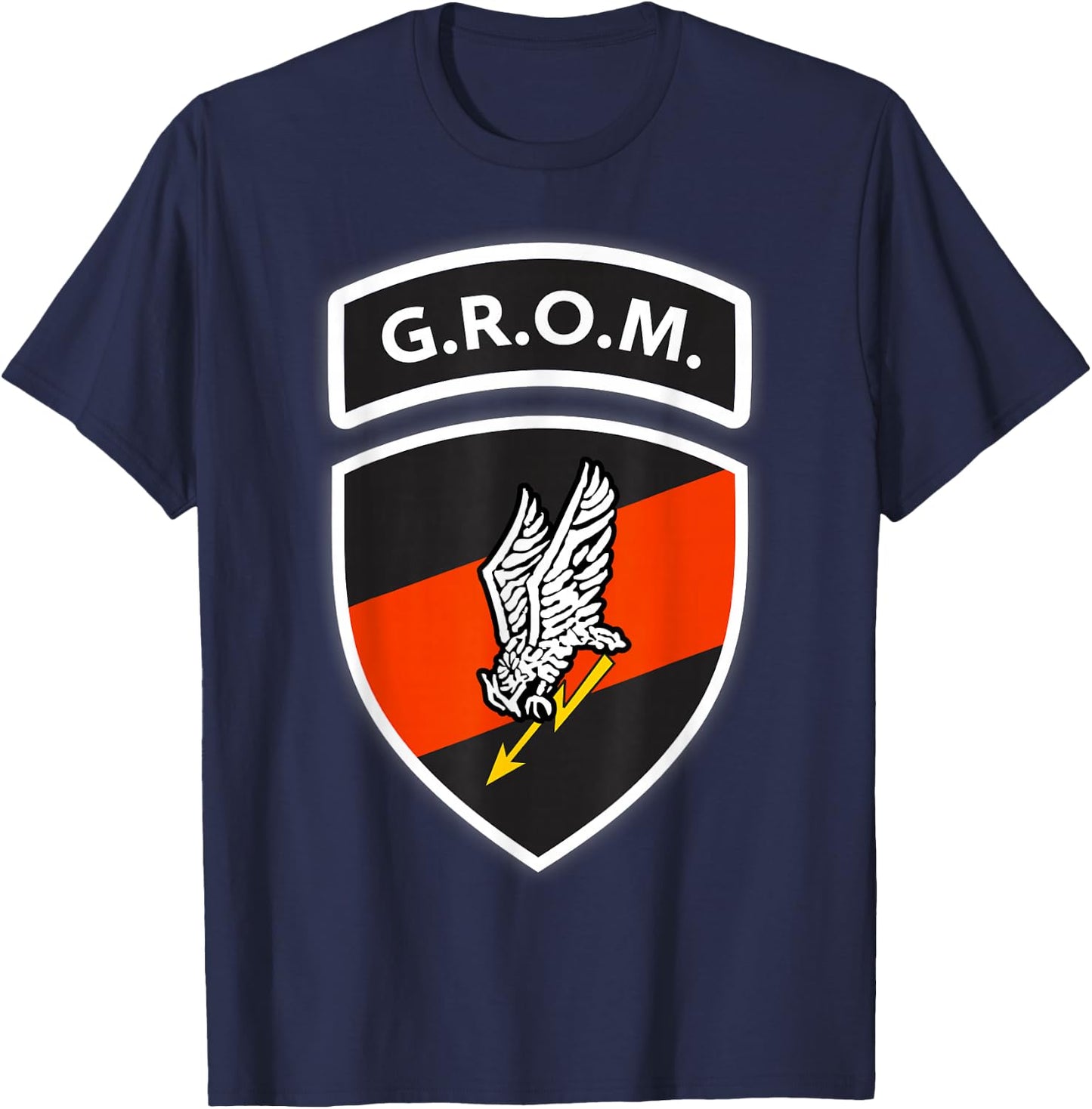 Polish Special Forces Ensign GROM T-Shirt - T-Shirt | Navy