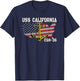 USS California CGN-36 Cruiser Veteran Day Father Grandpa Dad T-Shirt - T-Shirt | Navy