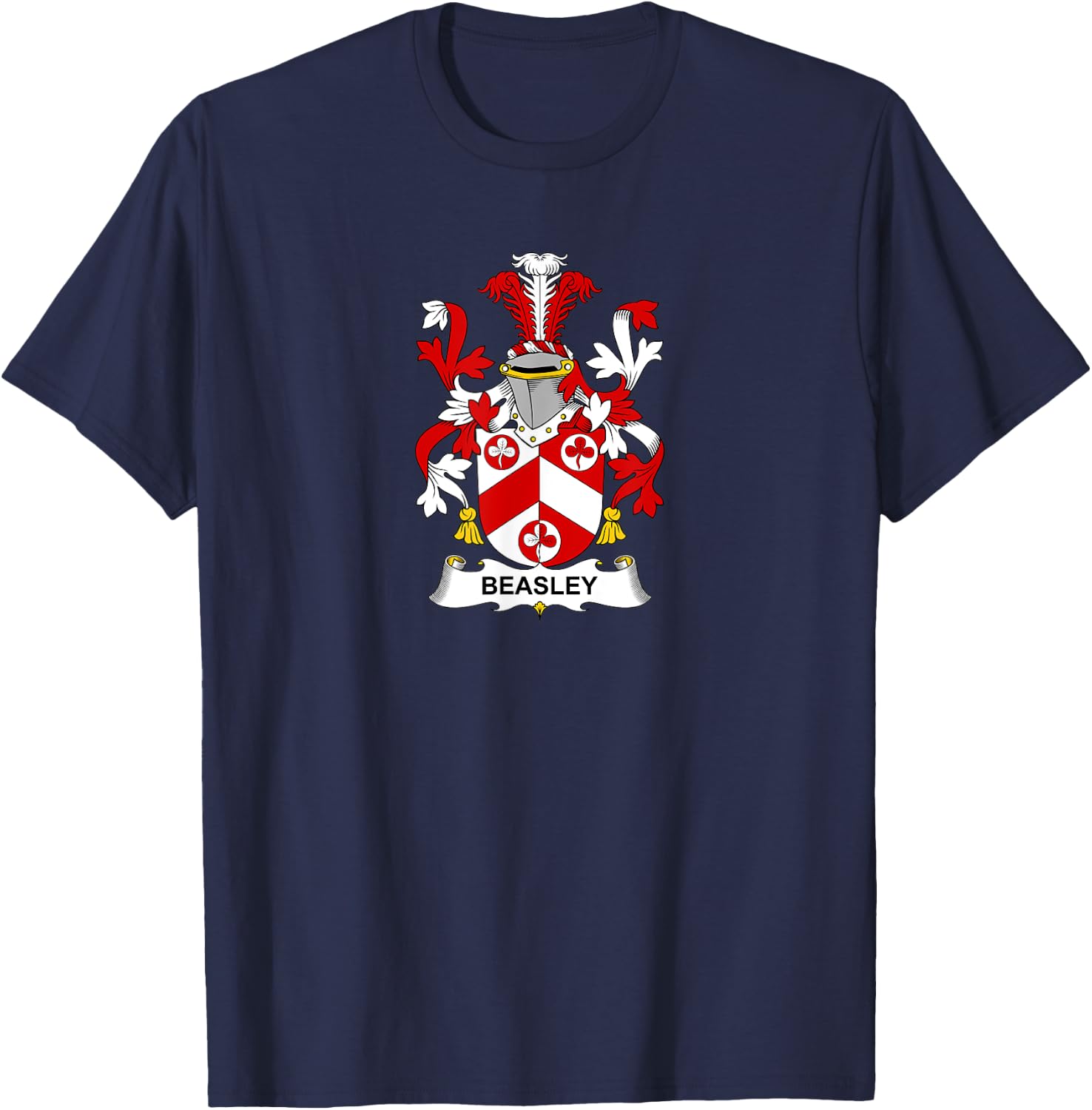 Beasley Coat of Arms - Family Crest Shirt T-Shirt - T-Shirt | Navy