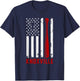 Knoxville American Flag Baseball Lover USA Knoxville T-Shirt - T-Shirt | Navy