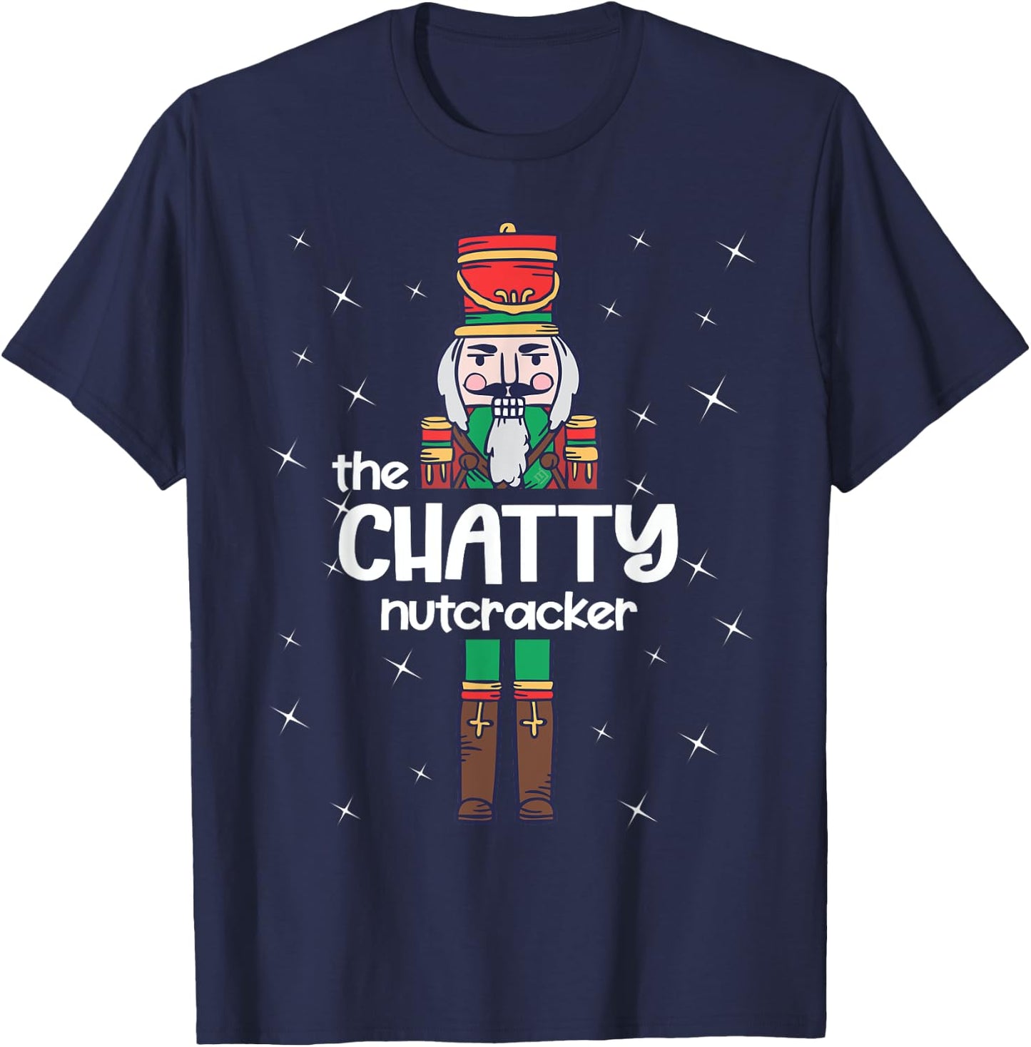 Chatty Nutcracker Family Matching Funny Pajama T-Shirt - T-Shirt | Navy