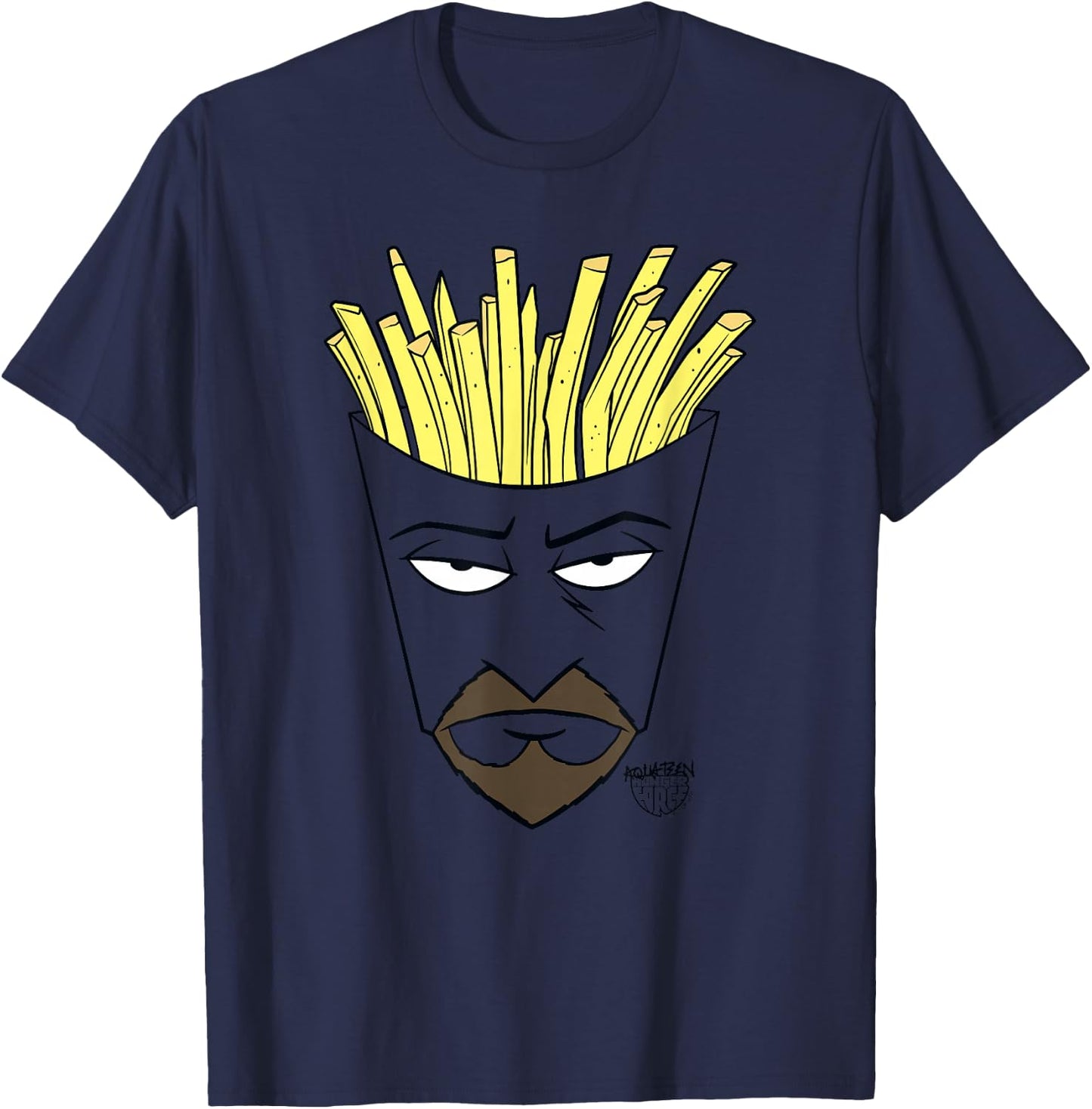 Aqua Teen Hunger Force Frylock Big Face T-Shirt - T-Shirt | Navy