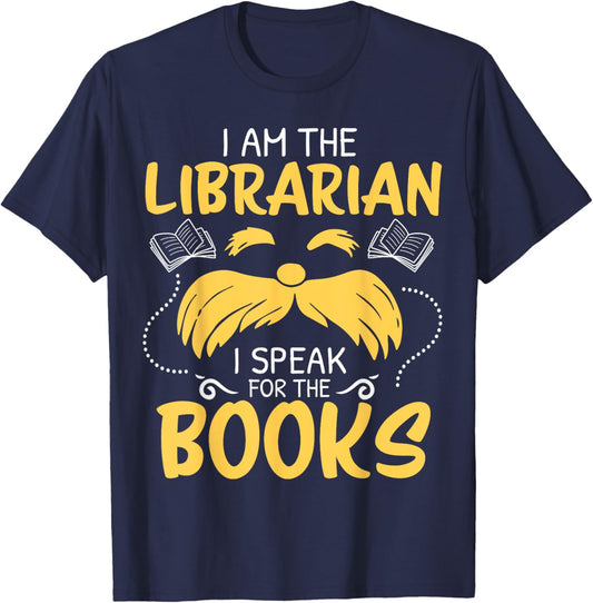 I Am Librarian Book Reader Library Book Reading T-Shirt - T-Shirt | Navy