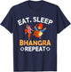 Bhangra Punjabi T-Shirt - T-Shirt | Navy