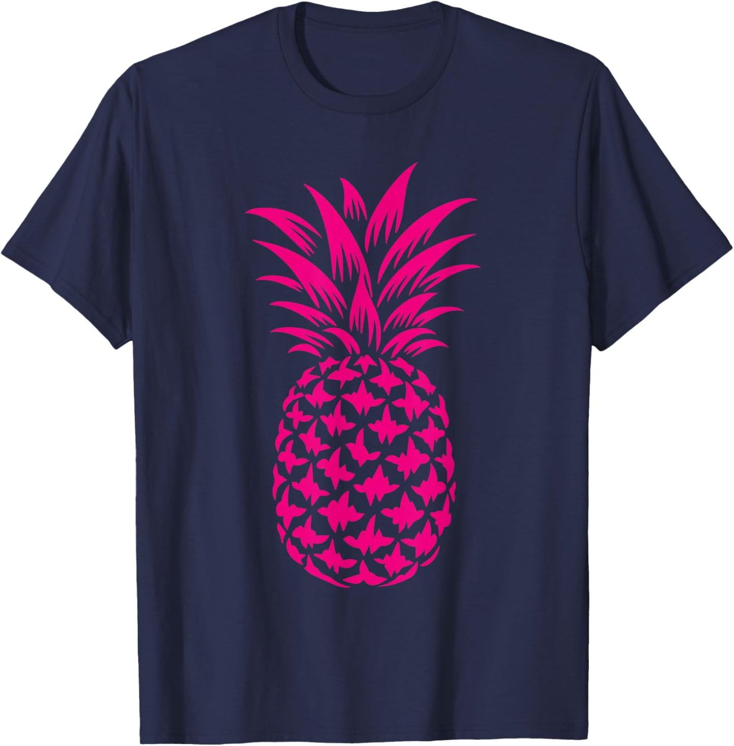 Pink Pineapple T-Shirt - T-Shirt | Navy