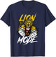 Lion Mode Big Biceps Strong Lion Weightlifting Gym Workout T-Shirt - T-Shirt | Navy