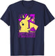 Pokémon Pikachu Cute Neon 025 Lightning Pocket Monster T-Shirt - T-Shirt | Navy