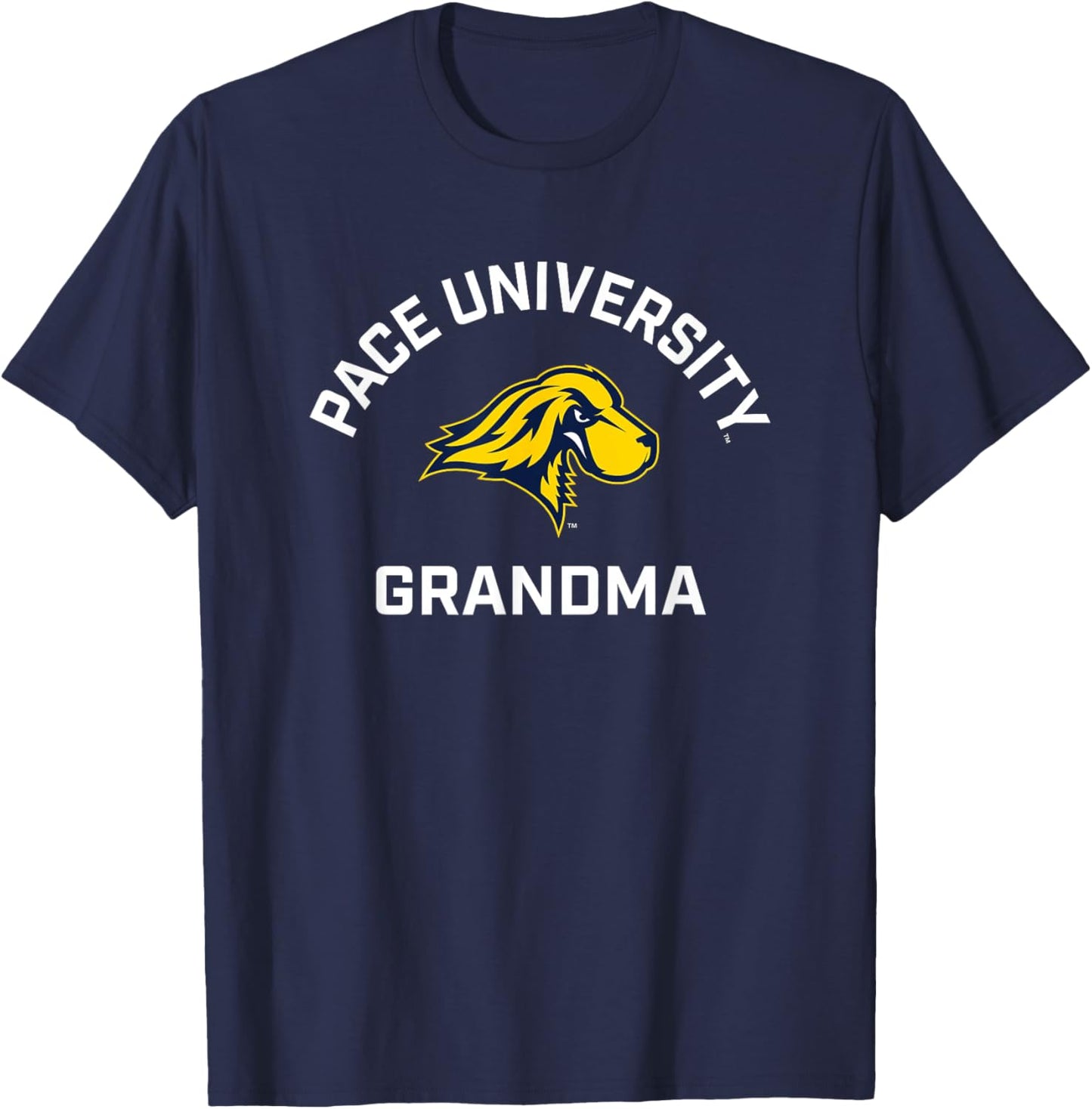 Pace University Setters Arched Grandma T-Shirt - T-Shirt | Navy
