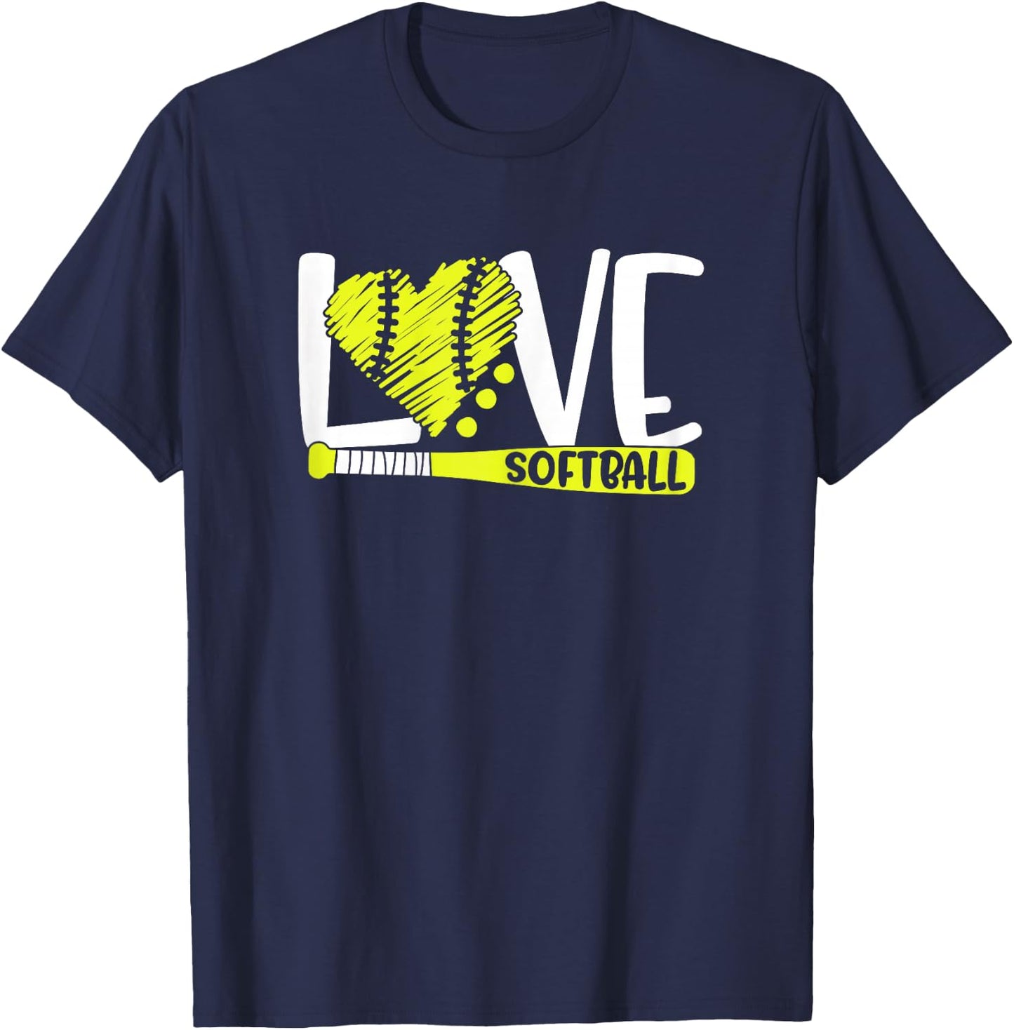 Softball Graphic Saying for Teen Girls and Women T-Shirt - T-Shirt | Navy