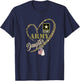 Proud Army Daughter Clothing Funny Military Heart Camouflage T-Shirt - T-Shirt | Navy