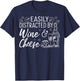 Wine And Cheese Apparel - Best Funny Wines Lover Design T-Shirt - T-Shirt | Navy