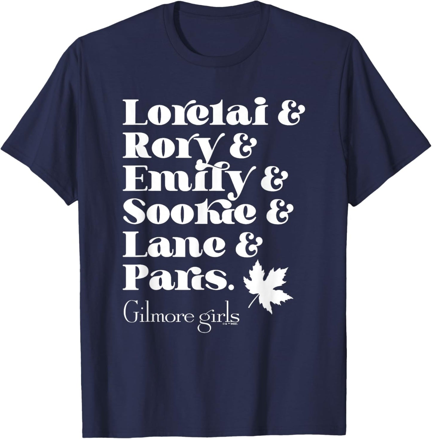 Gilmore Girls Name List T-Shirt - T-Shirt | Navy