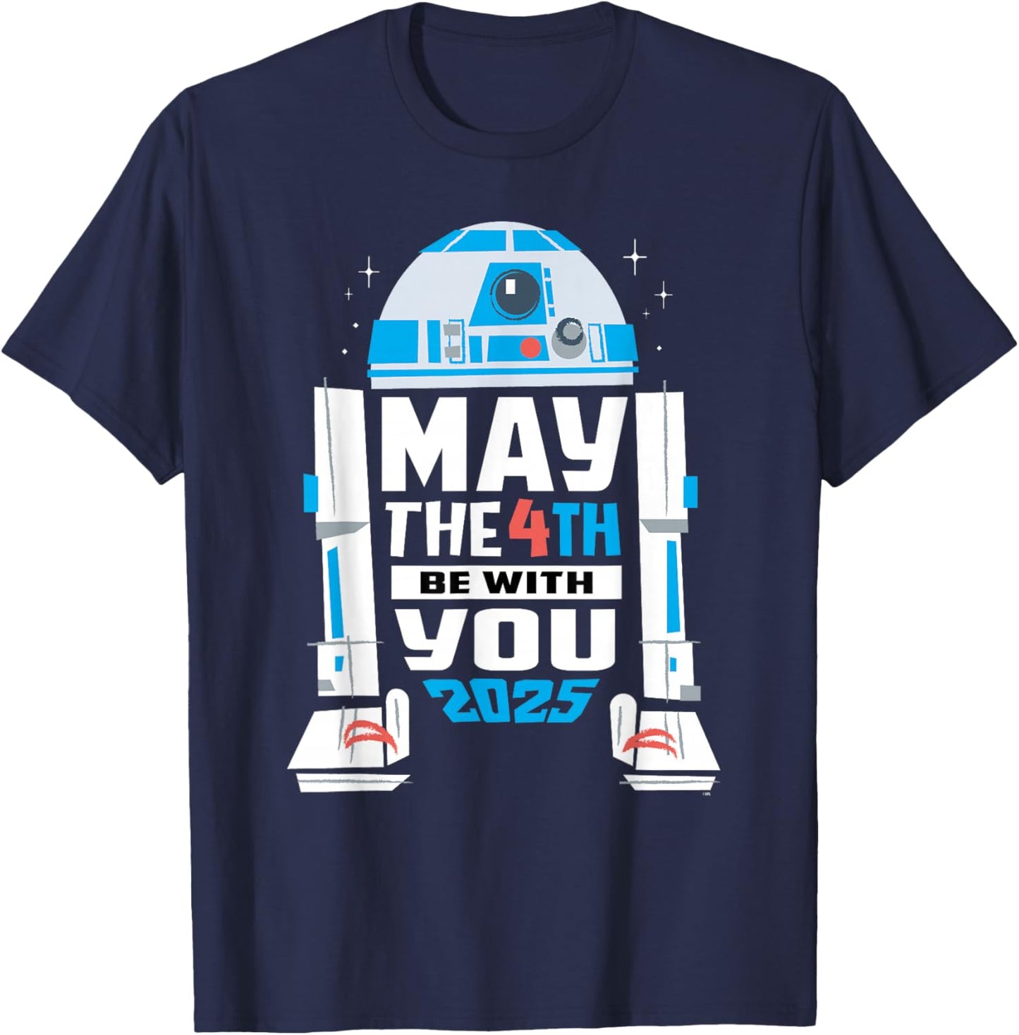 Star Wars R2-D2 May the 4th Be With You 2025 Star Wars Day T-Shirt - T-Shirt | Navy