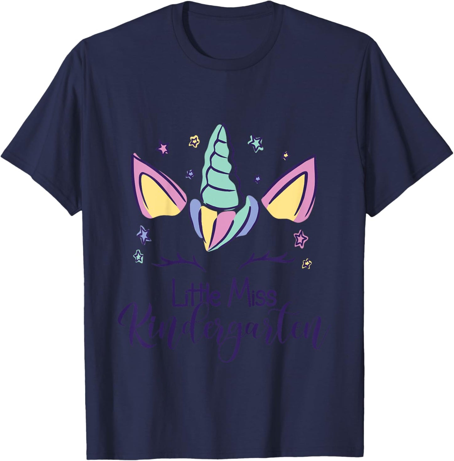 Kindergarten Girl First Day Little Miss Kindergarten 2025 T-Shirt - T-Shirt | Navy