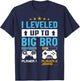 I'm Going To Be A Big Brother 2025 I Leveled Up To Big Bro T-Shirt - T-Shirt | Navy