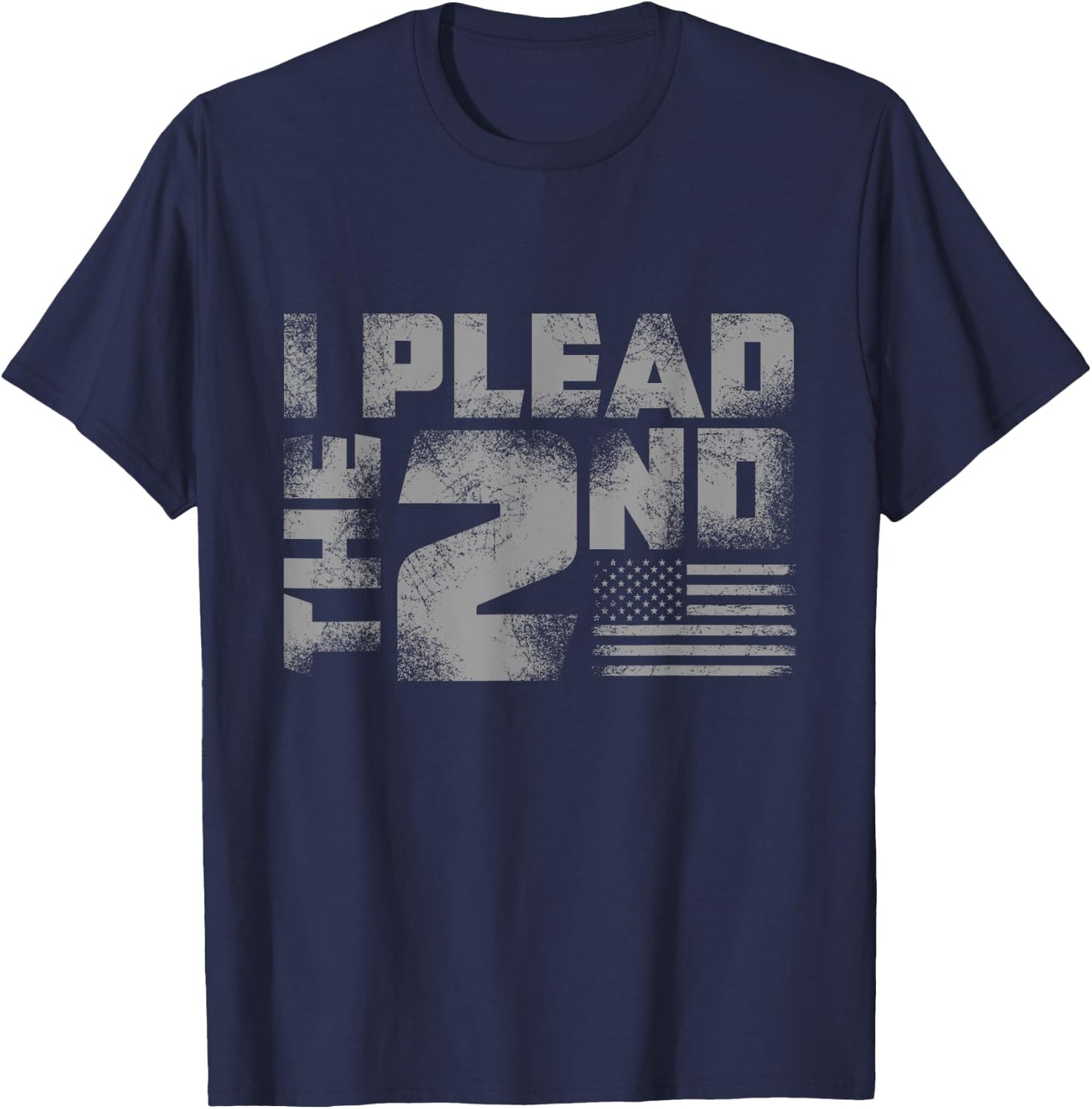 Second Amendment I Plead The 2nd Trump Gun Gift T-Shirt - T-Shirt | Navy