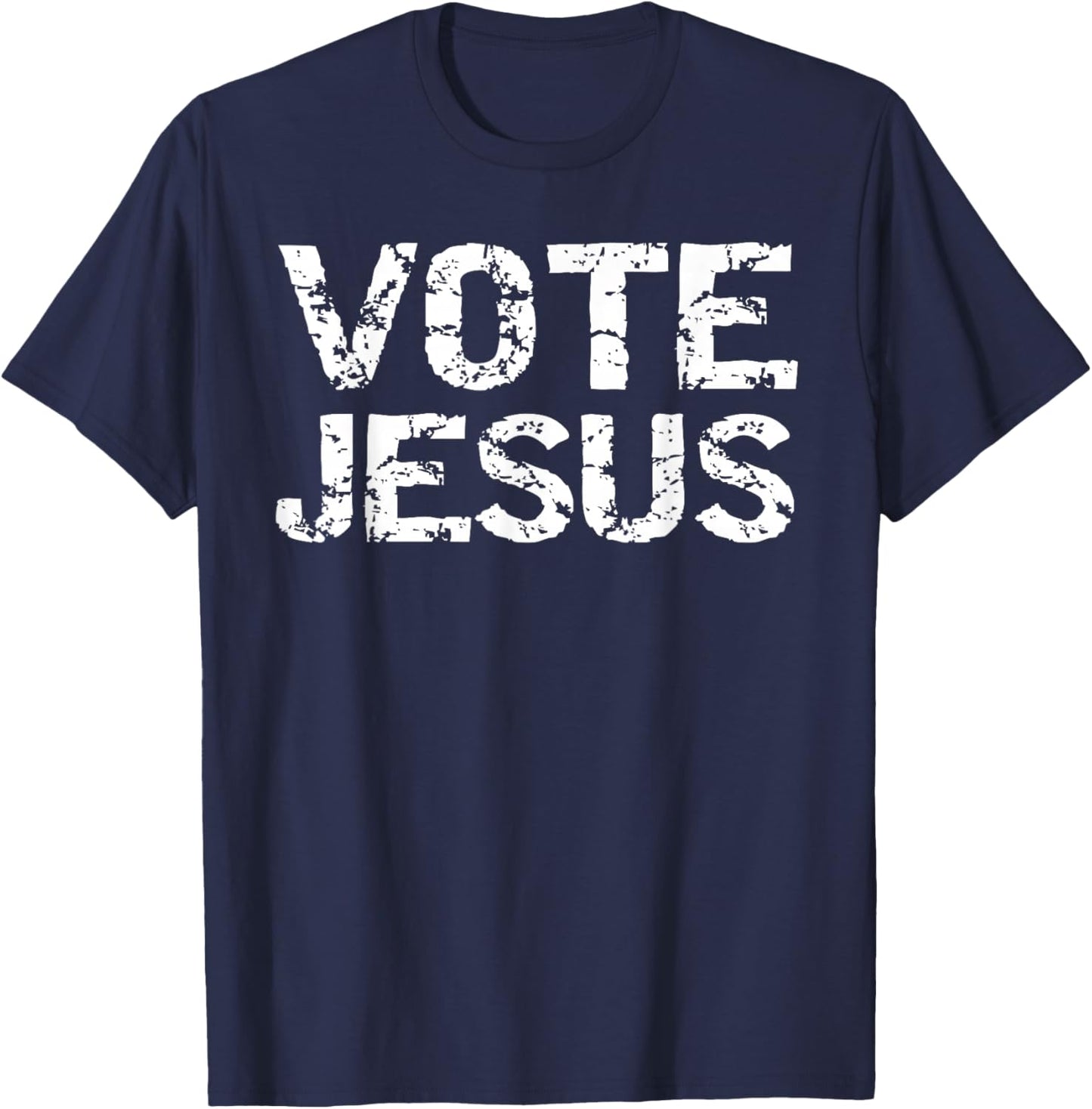 Conservative Christian Political Election Gift Vote Jesus T-Shirt - T-Shirt | Navy