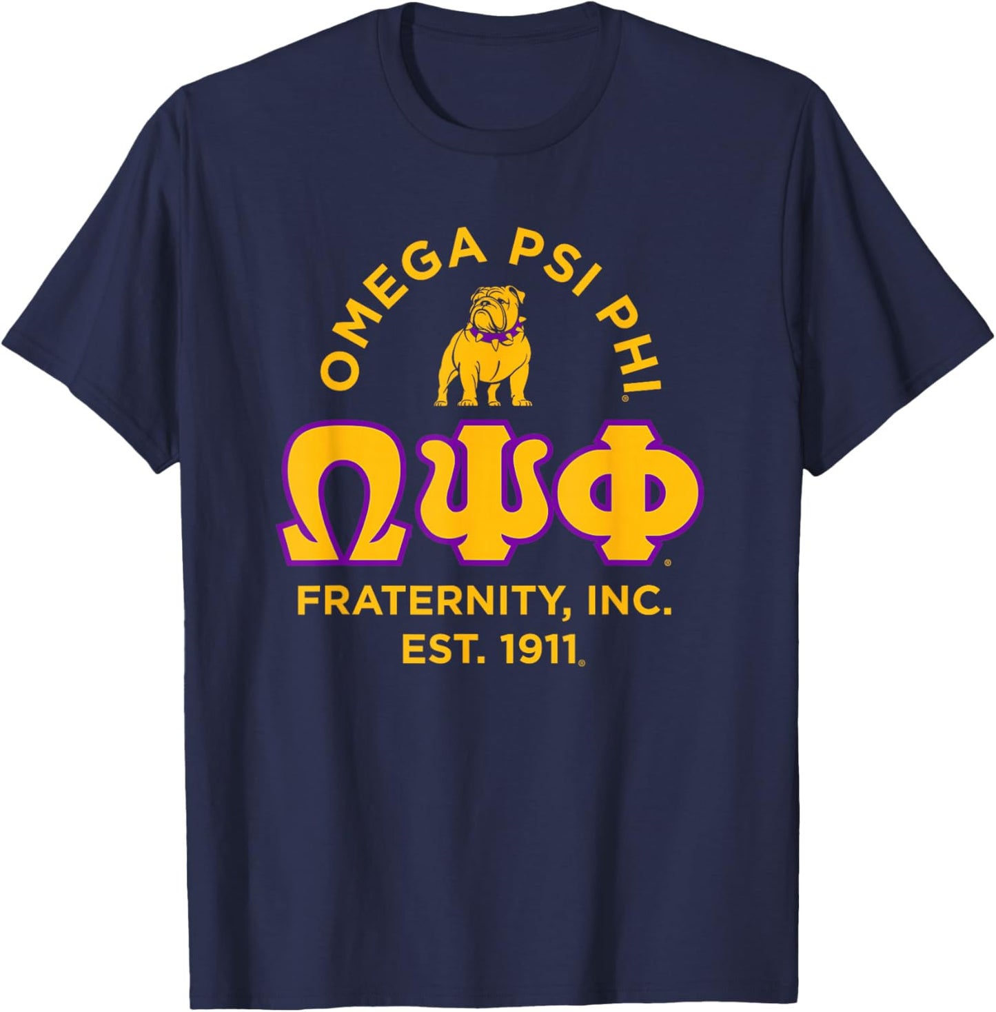 Omega Psi Phi Fraternity Paraphernalia, Omega Psi Phi Ques T-Shirt - T-Shirt | Navy