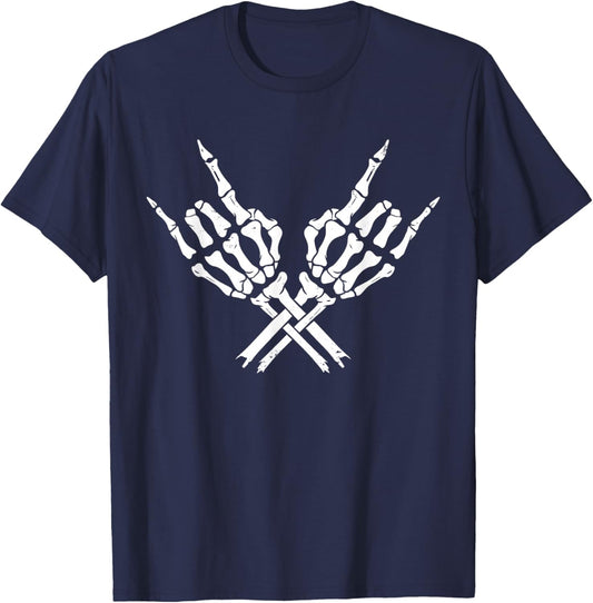 Rock Band -Rock And Roll Concert Men Women T-Shirt - T-Shirt | Navy