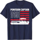 Cool Pontoon Captain Art Women Pontoon Boat Captain T-Shirt - T-Shirt | Navy